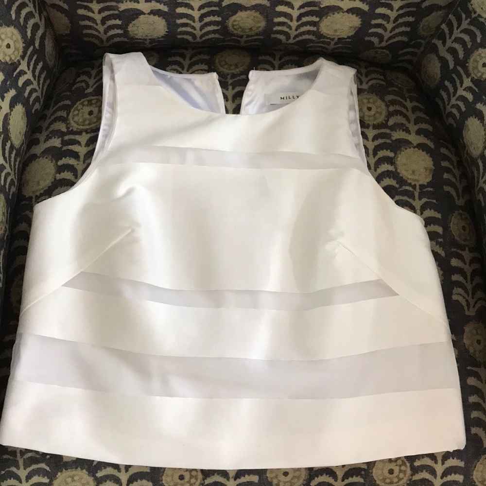 Milky cropped top